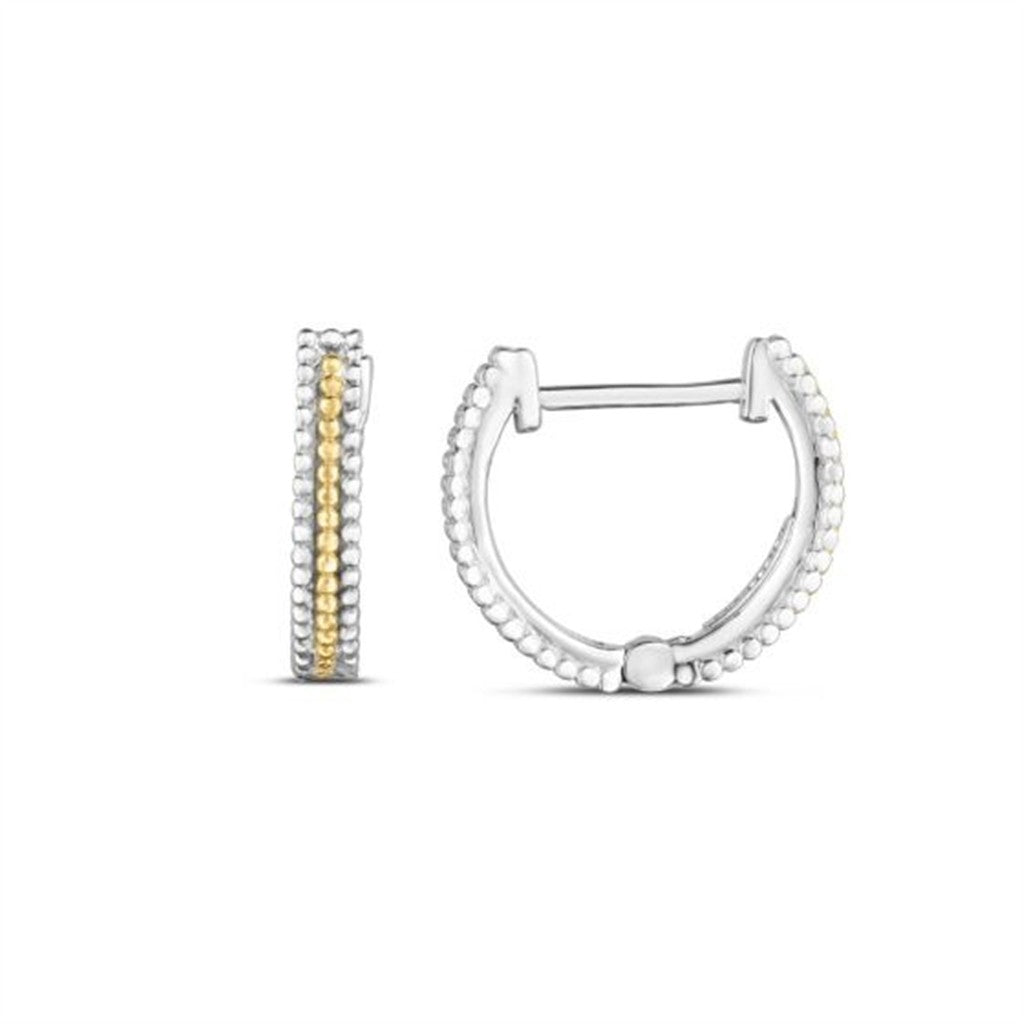 Silver & 18K Gold Prosecco Huggie Earrings