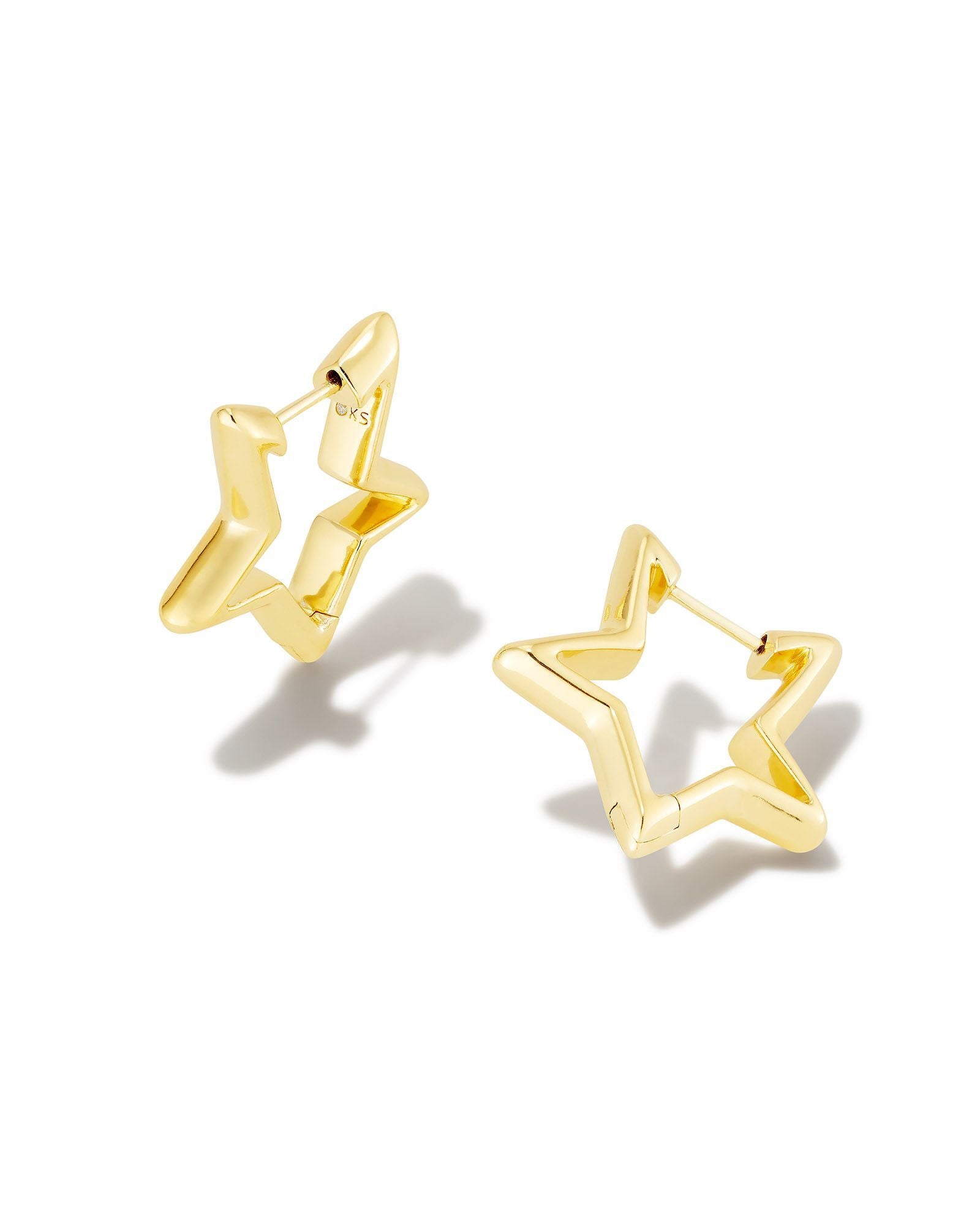 STAR HUGGIE EARRINGS GOLD