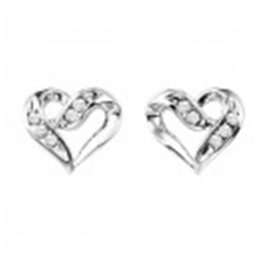 Silver Diamond Earring