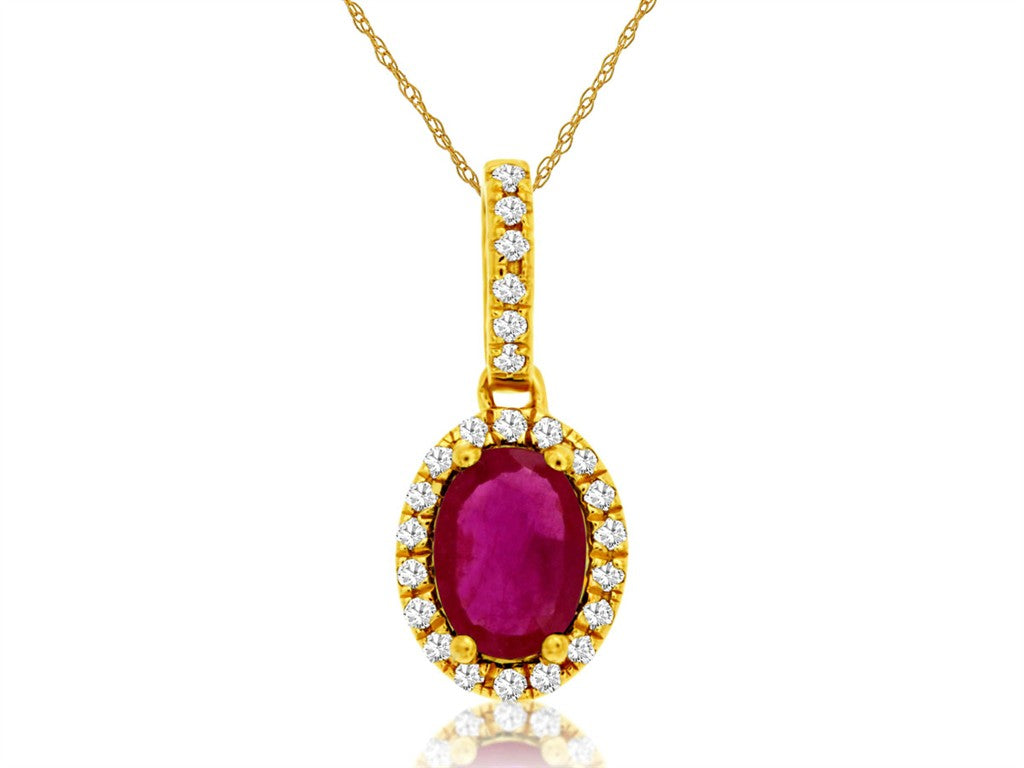 Ruby & Diamond Pendant