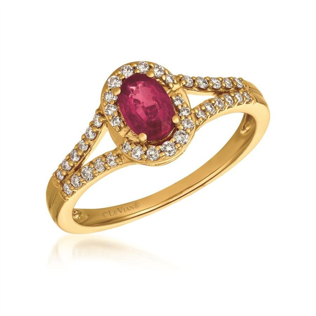 LeVian Ruby & Diamond Ring