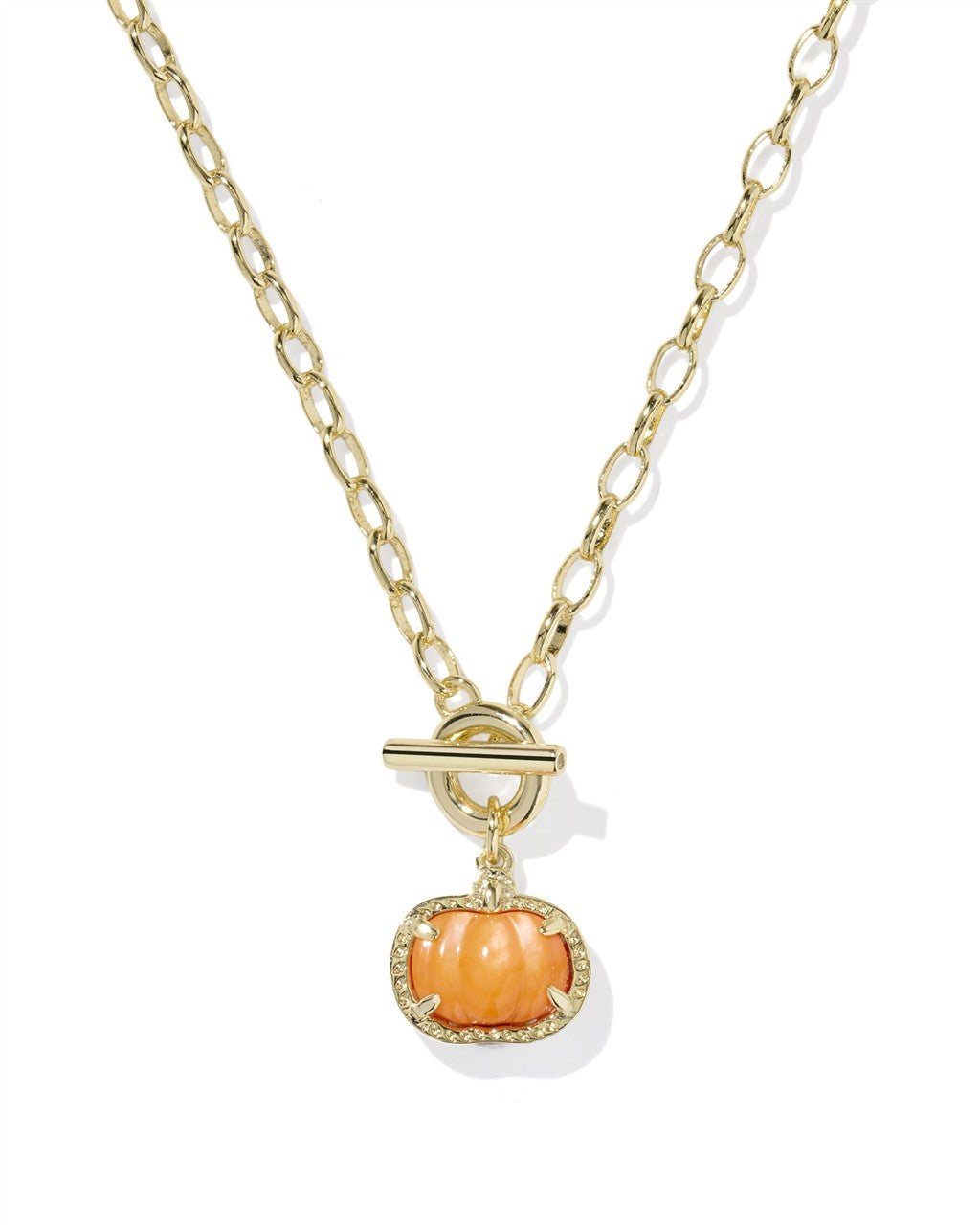 Kendra Scott Pumpkin Link & Chain Necklace