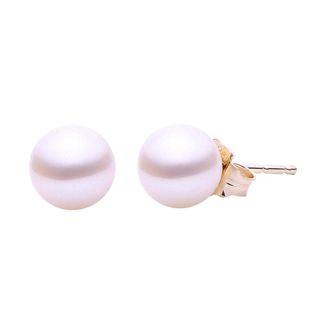 Duplicate Title: 14KT Yellow Gold Freshwater Pearl Earring | 169.00 | 14KT Yellow Gold Freshwater Pearl Earring