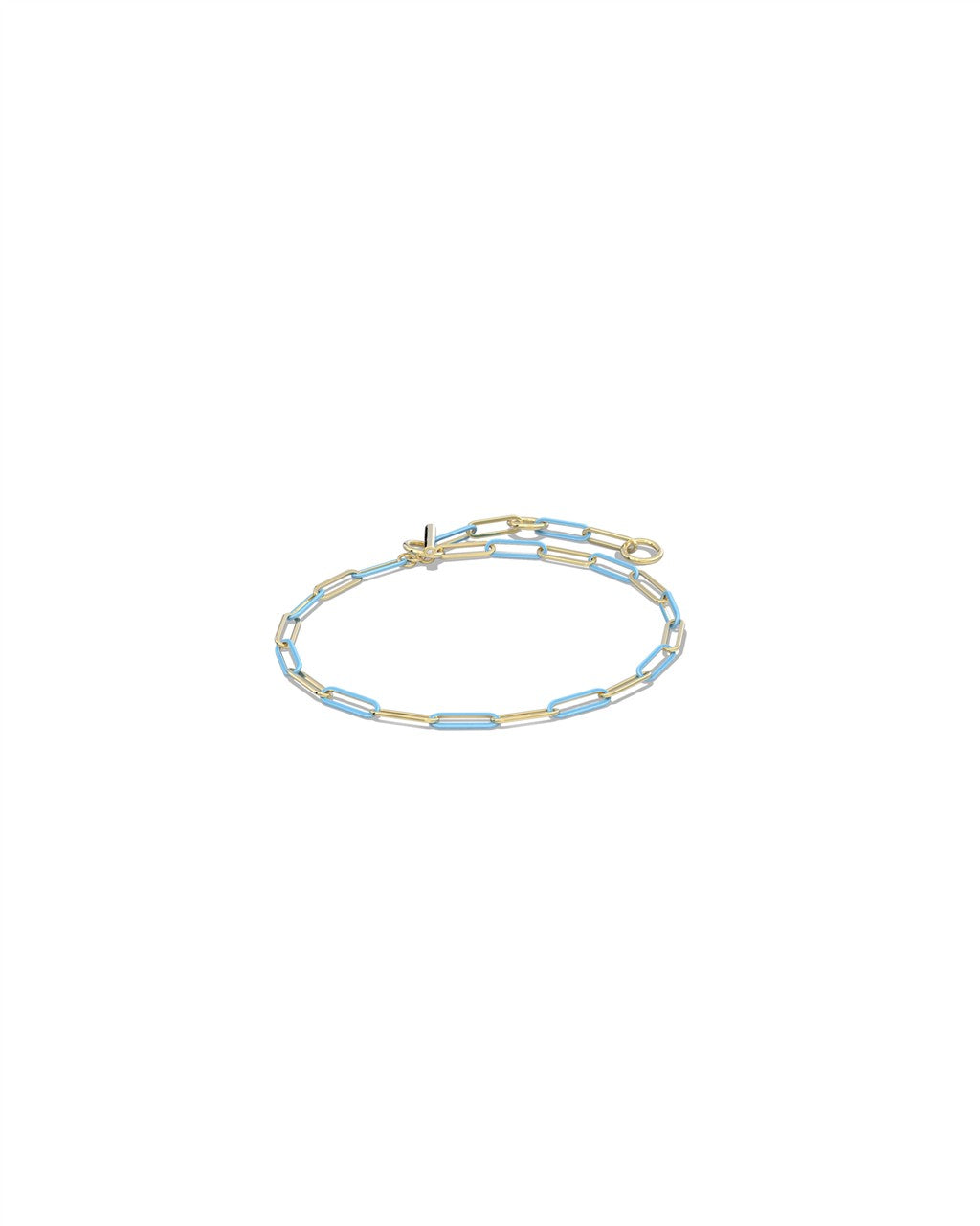 Courtney Enamel Link and Chain Bracelet