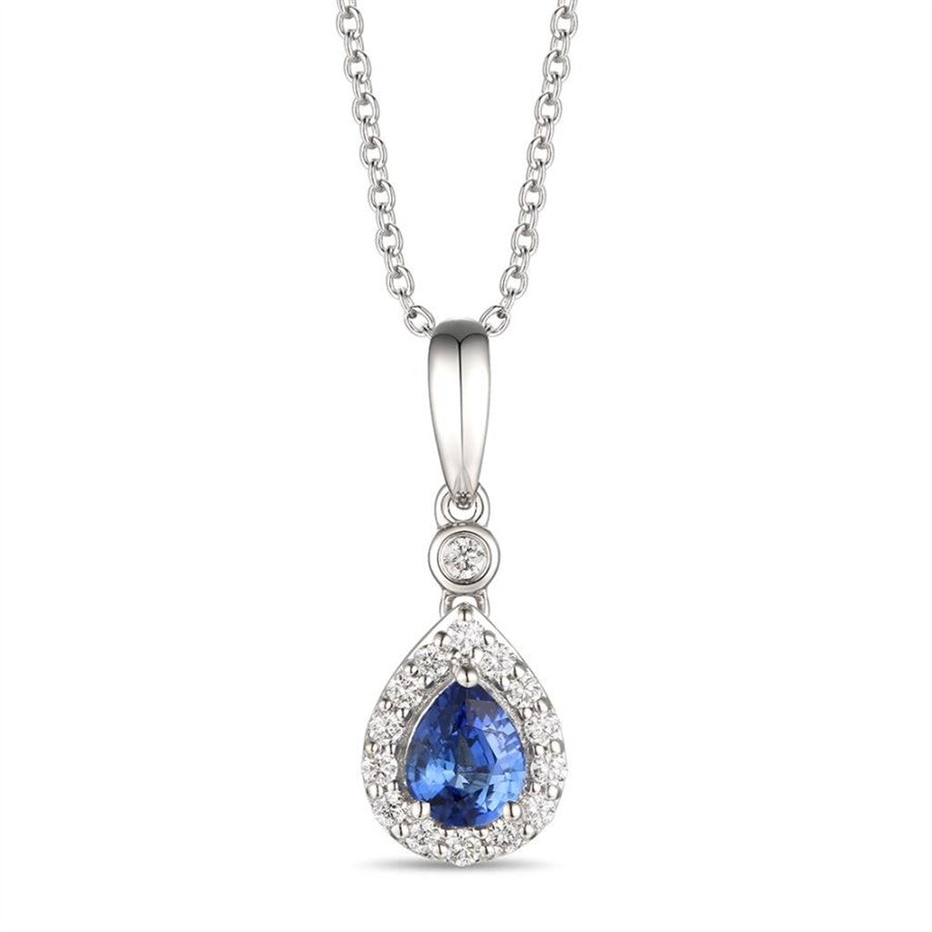 LeVian Diamond & Sapphire Pendant