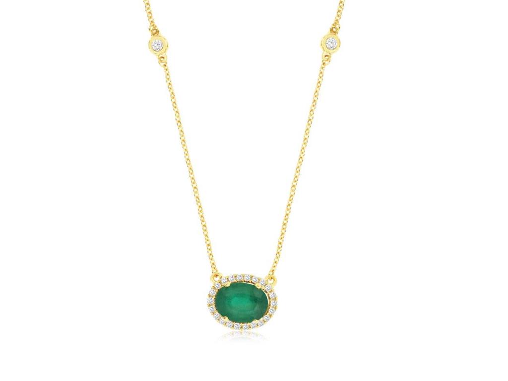 Emerald & Diamond Pendant