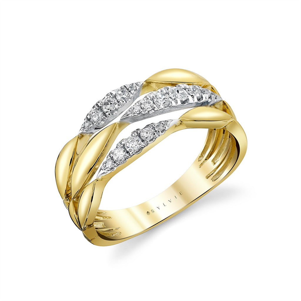 Auravie Two Tone Diamond Ring