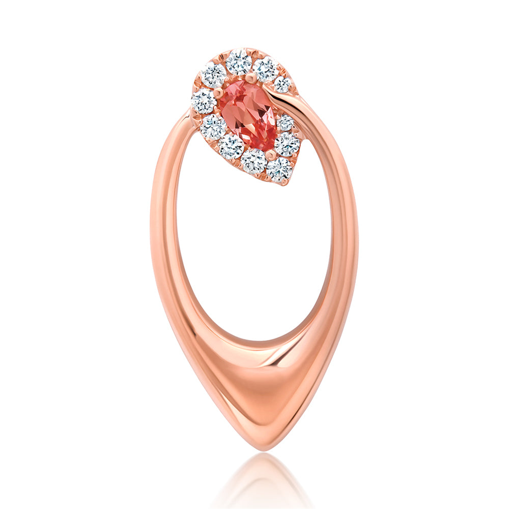 Champagne Sapphire Pendant