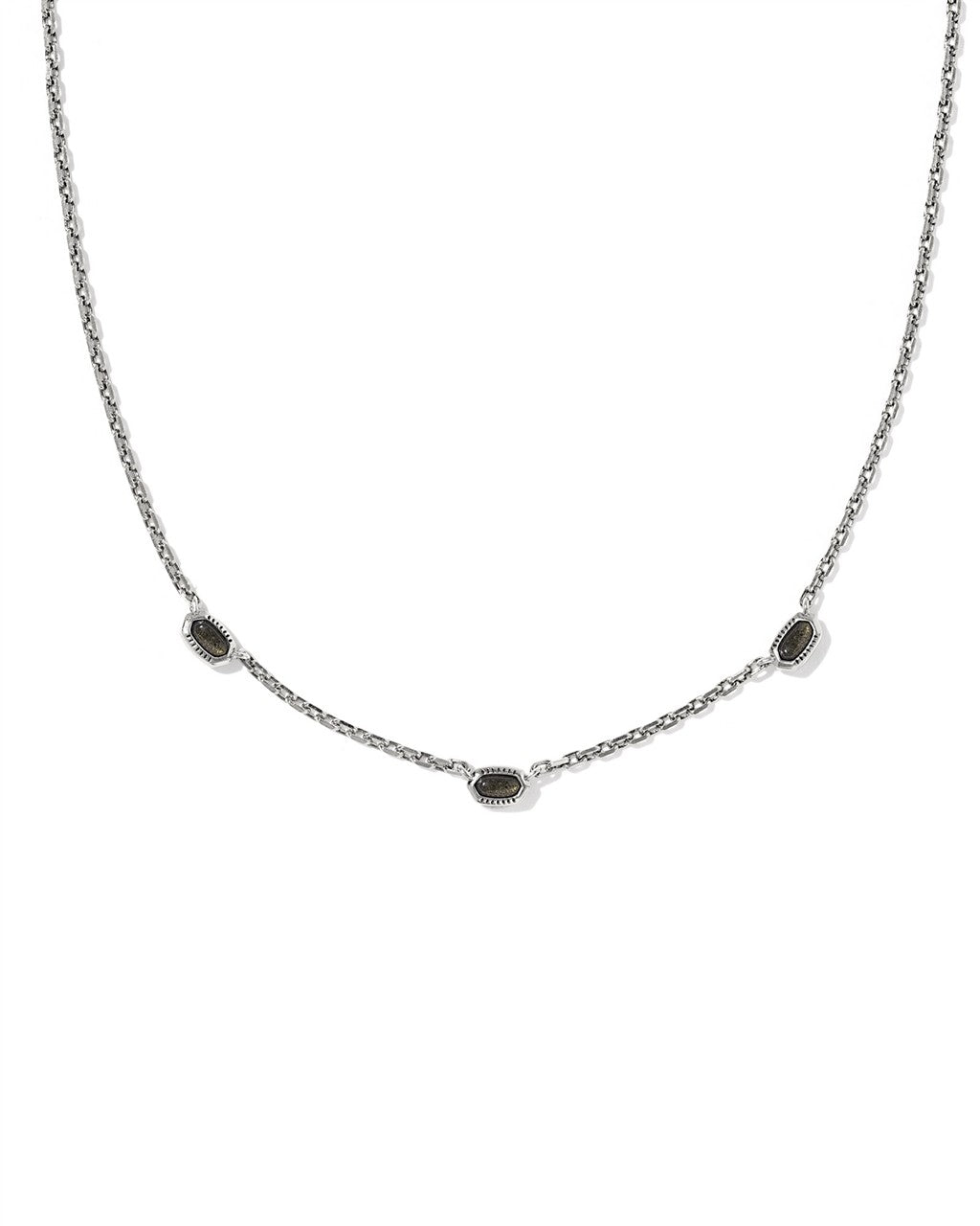 Kendra Scott Mini Elisa Three Stone Strand Necklace