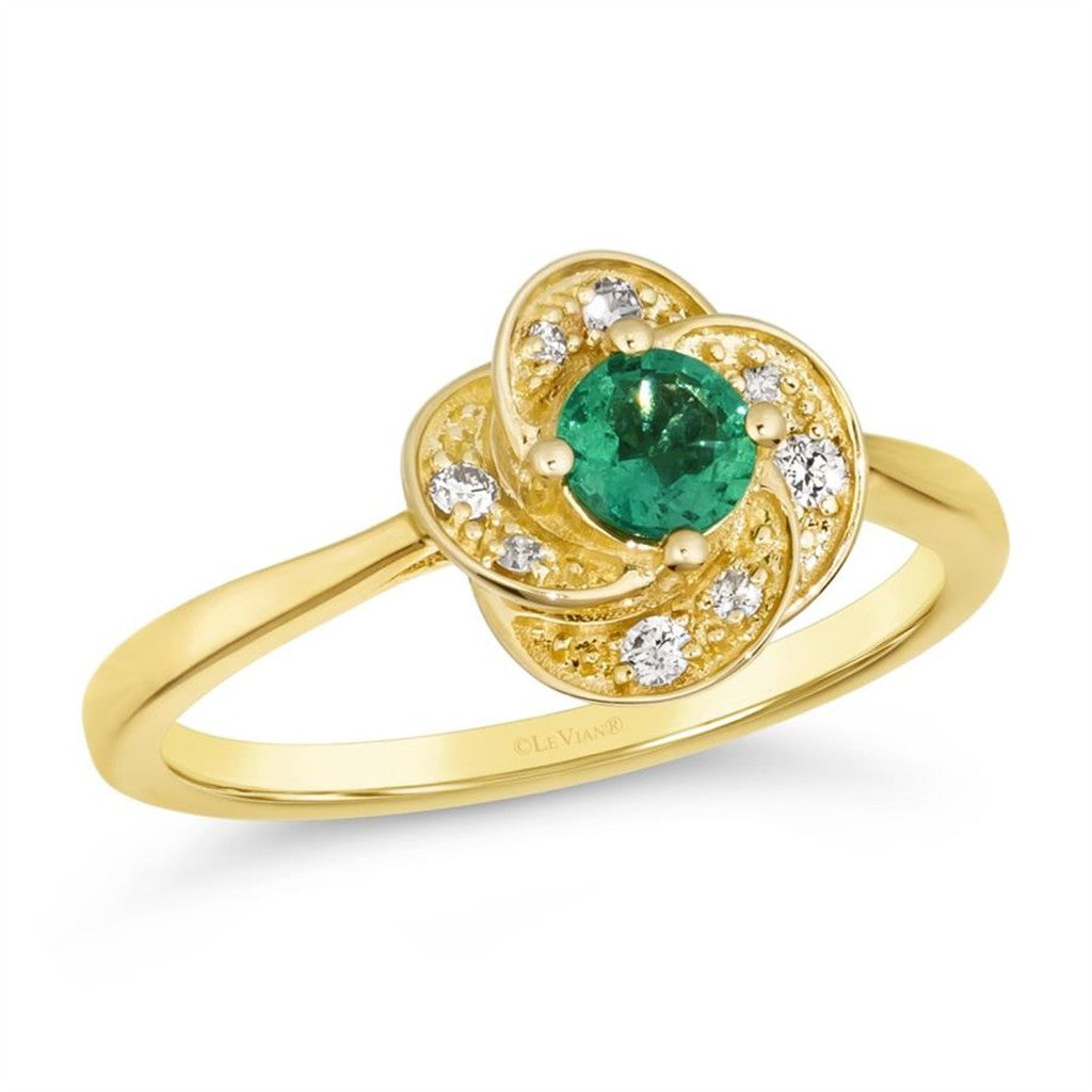 Emerald and Diamond Ring