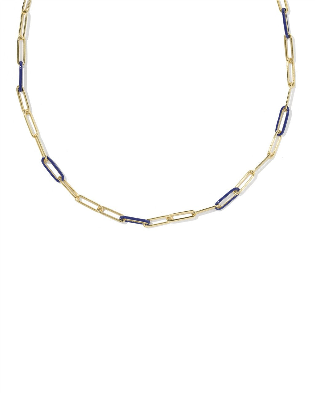 Courtney Enamel Link and Chain Necklace