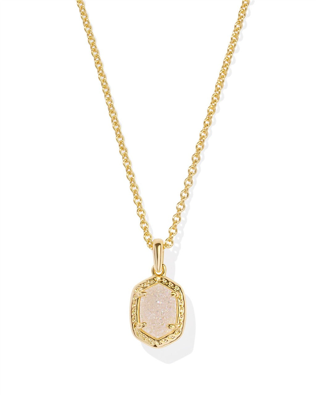 Kendra Scott Daphne Pave Frame Short Pendant Necklace