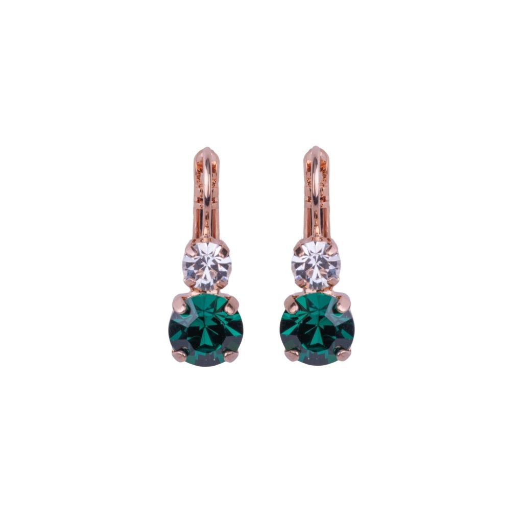 Medium Double Stone Earrings
