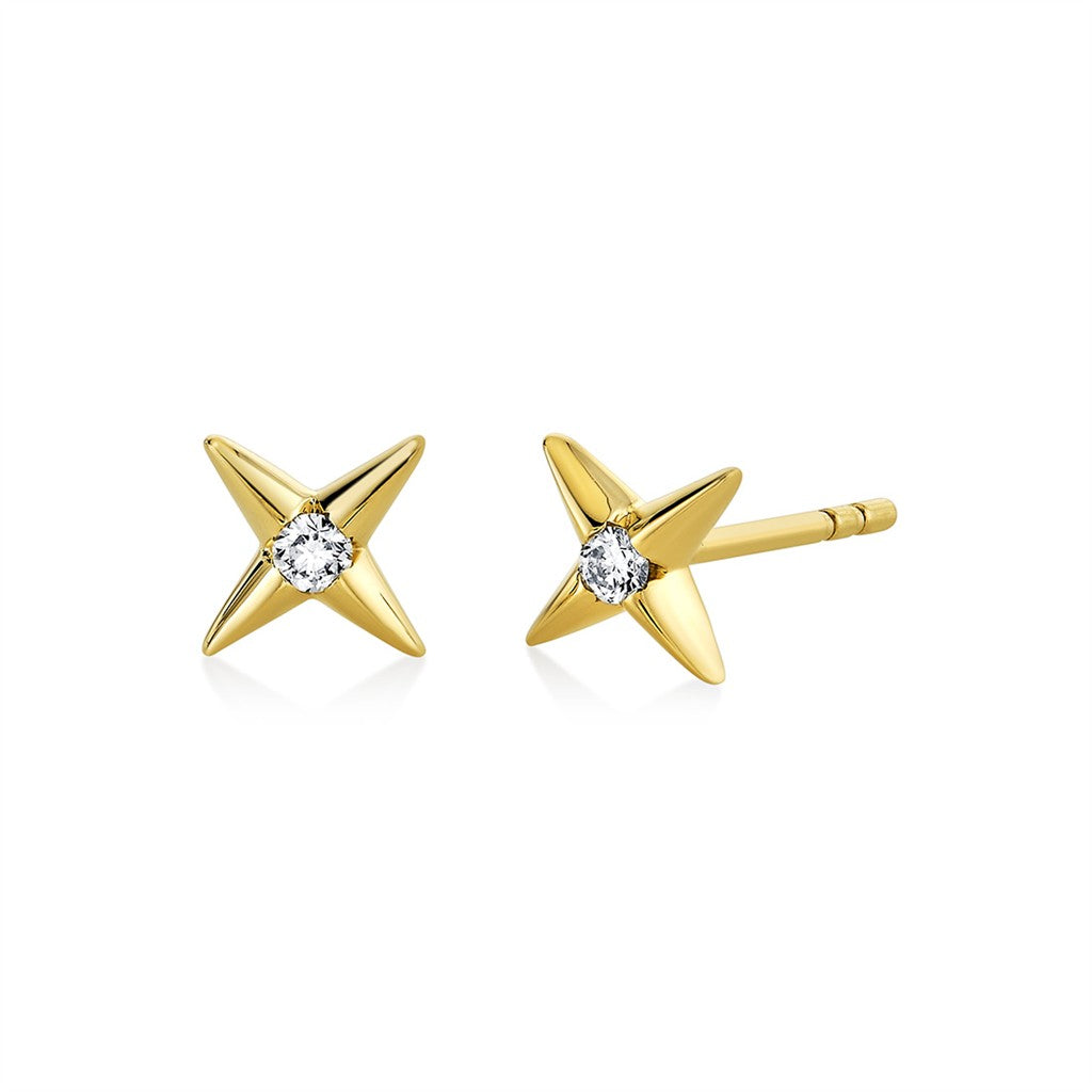 Gold Star Earrings