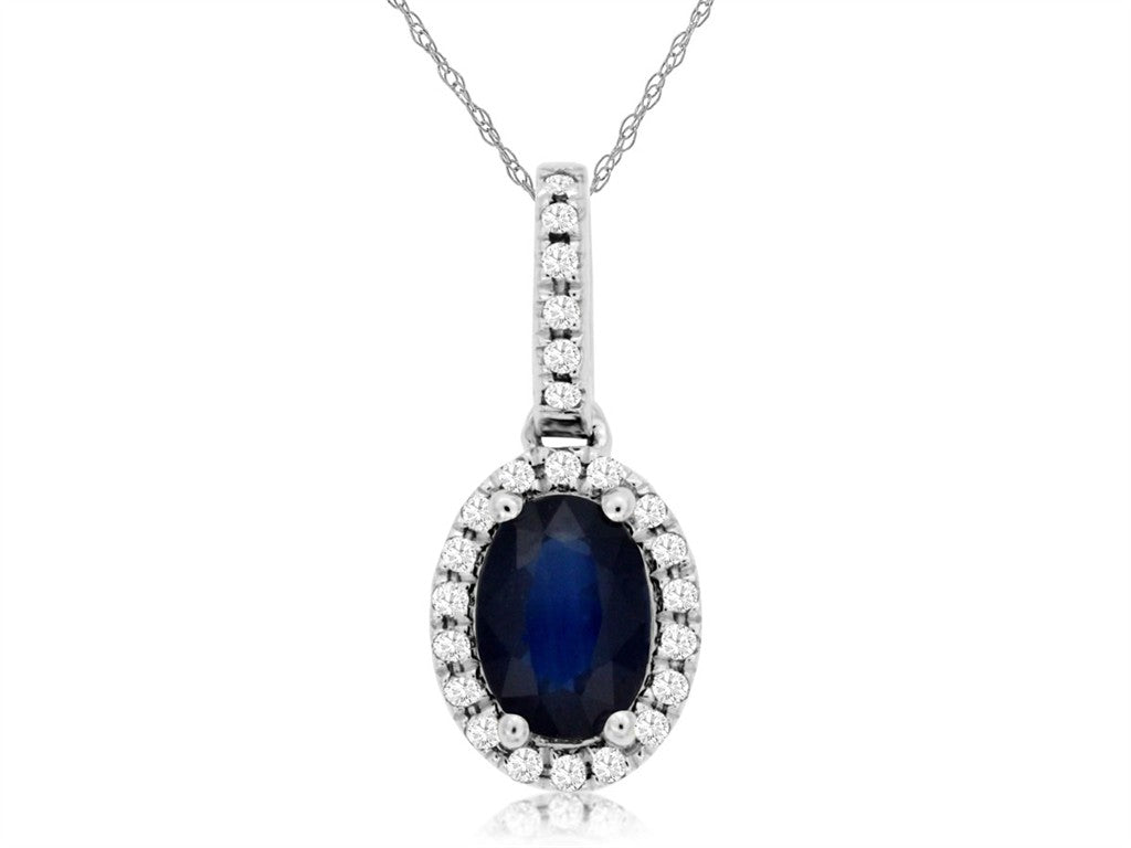 Sapphire & Diamond Pendant