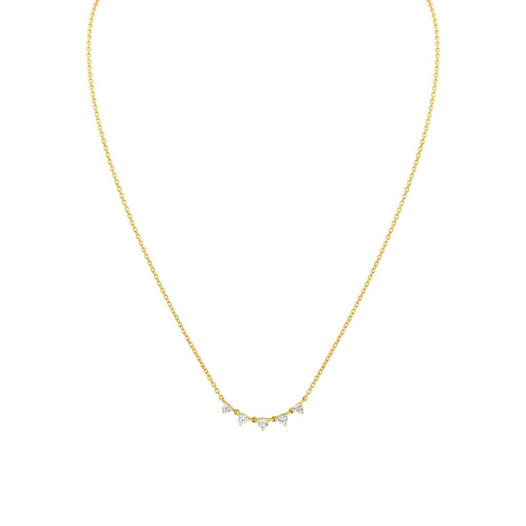 5 Stone Diamond Fashion Necklace