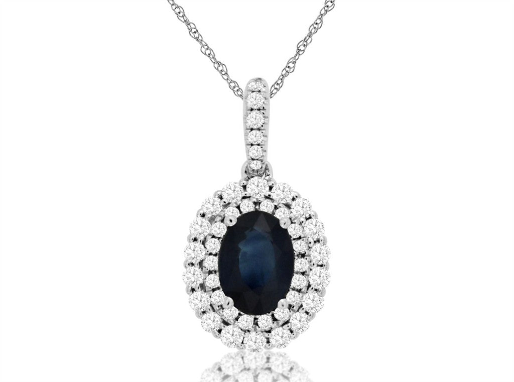 Sapphire & Diamond Pendant