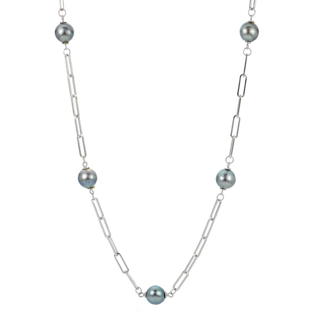 Sterling Silver Pearl Necklace