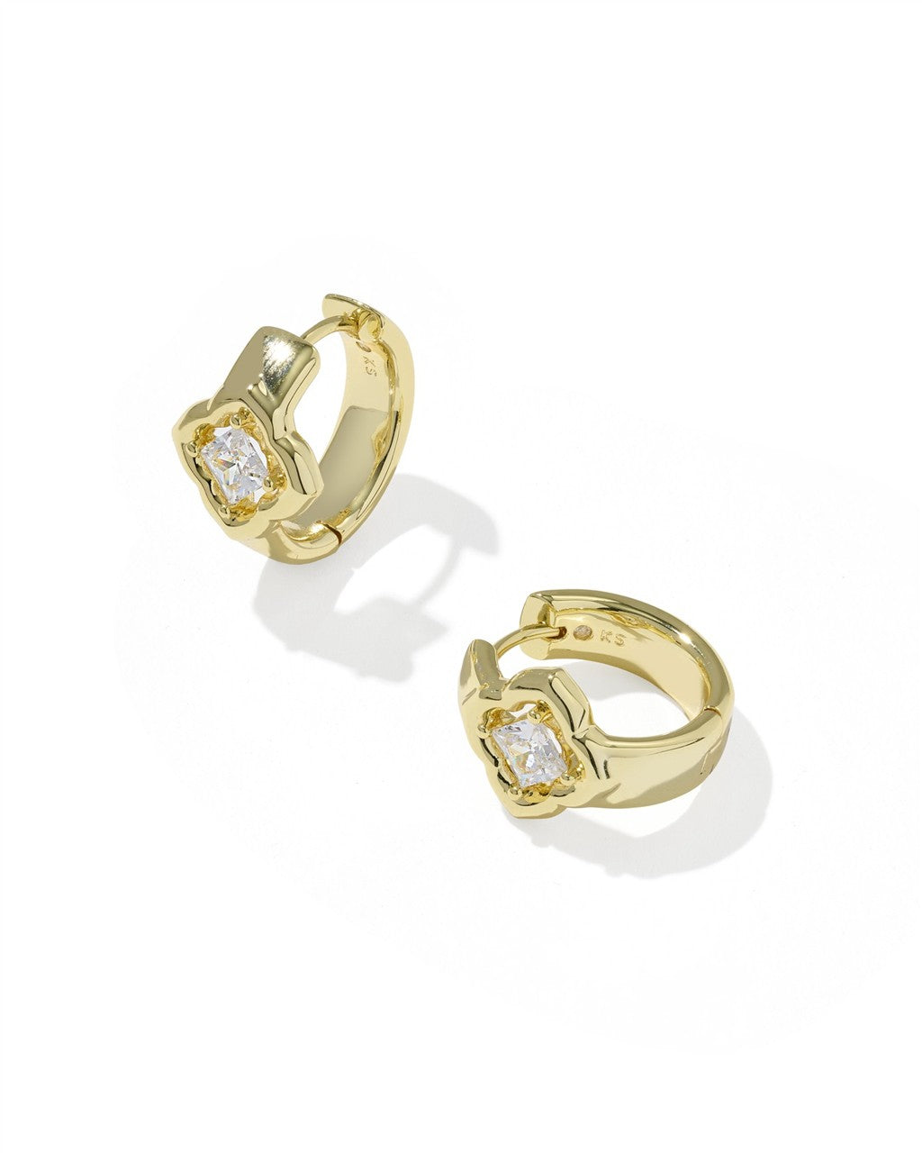 Mallory Crystal Huggie Earrings