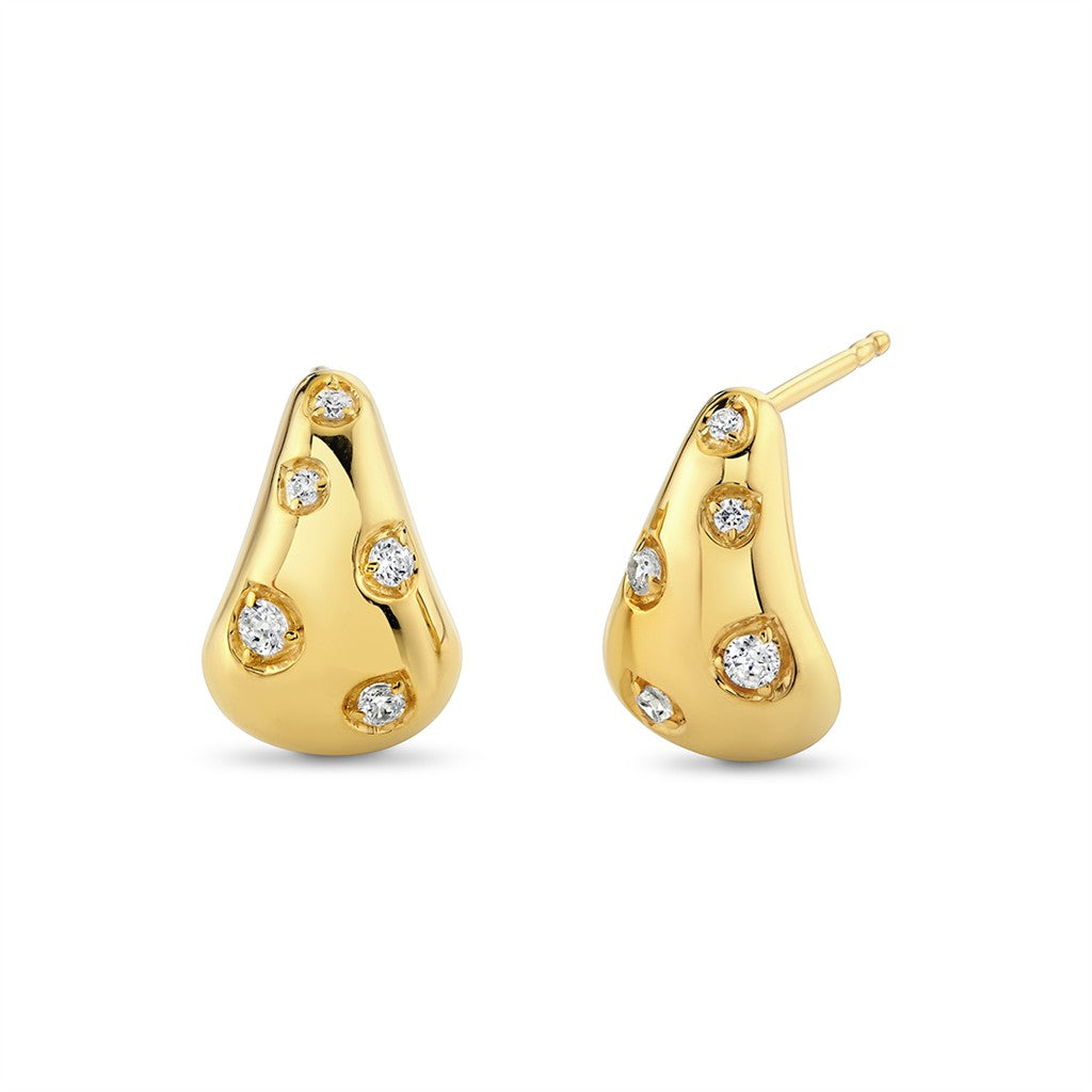 Diamond Shell Earring