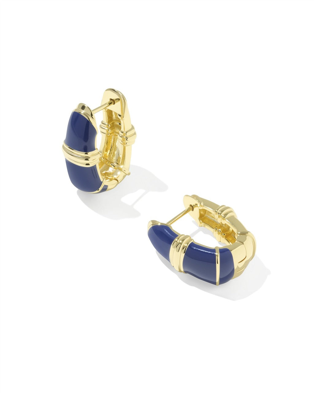 Courtney Enamel Huggie Earrings