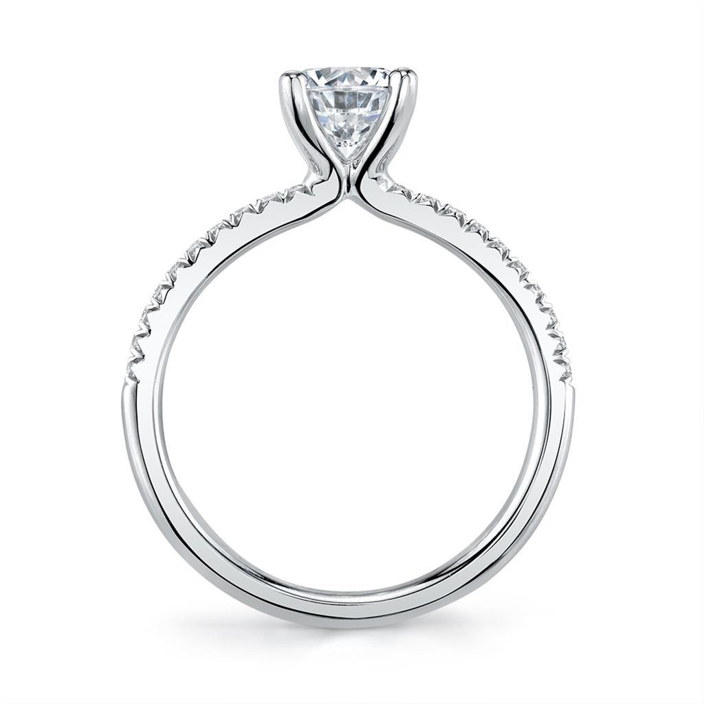 Adorlee Semi Mount Engagement Ring