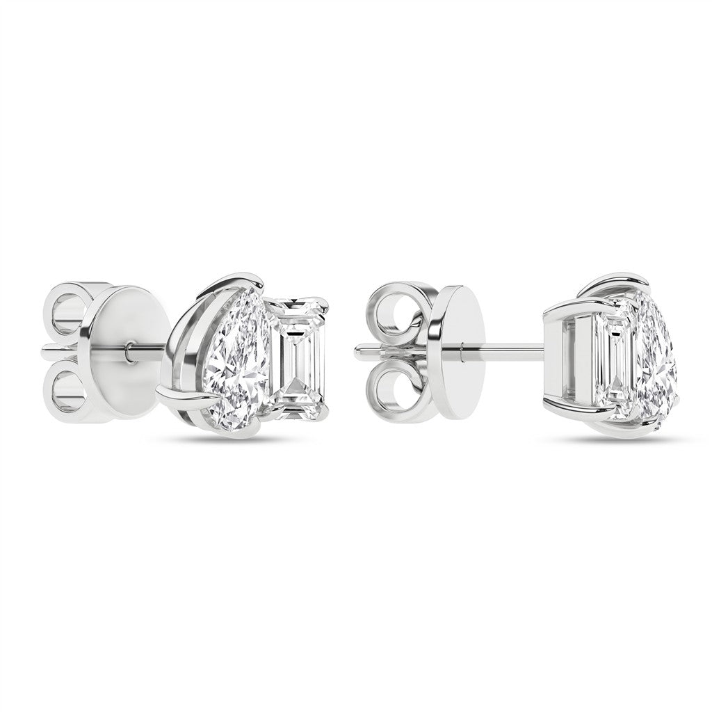 14KW T=2.00CT E-FVS1B LABGROWN TOI ET MOI STUD EARRINGS