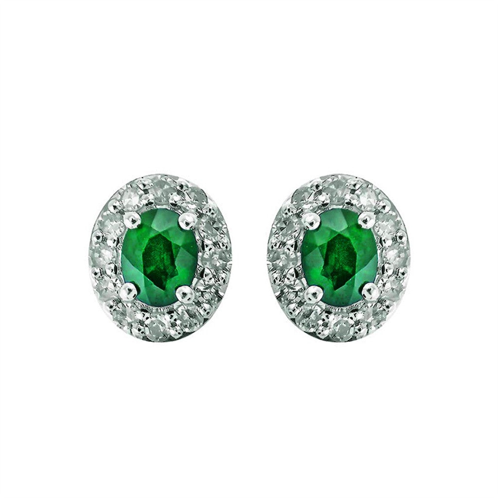 Emerald & Diamond Earrings