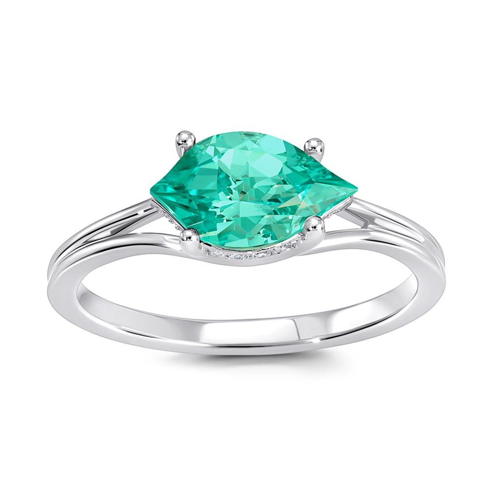 Chatham Chrysoberyl & Diamond Ring