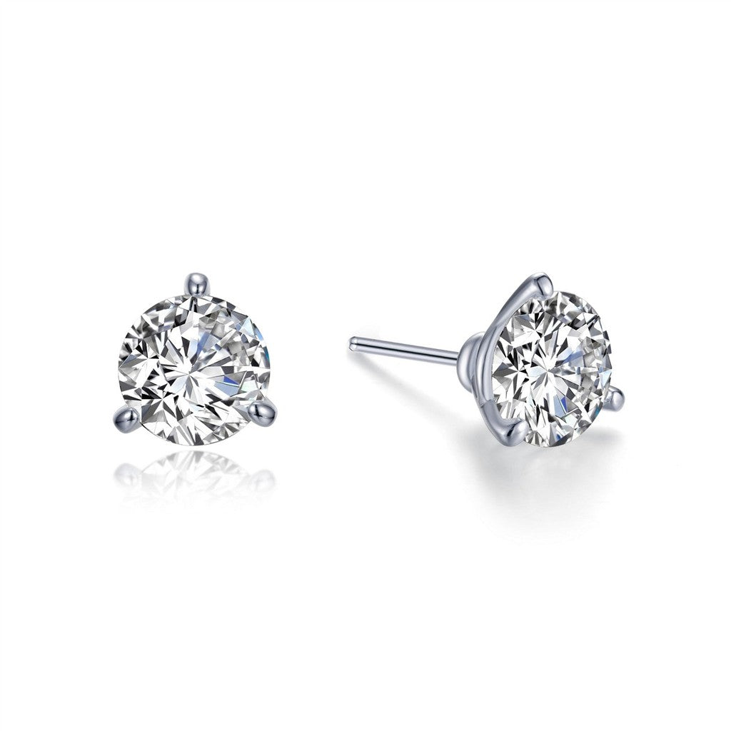 2.5 CTW Solitaire Stud Earrings