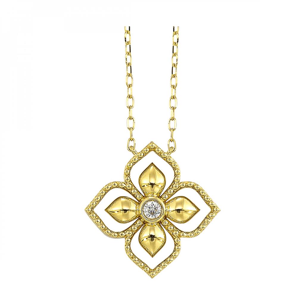 Gold Flower Pendant