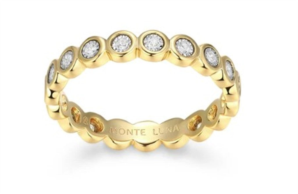 Bezel Set Eternity Band Ring