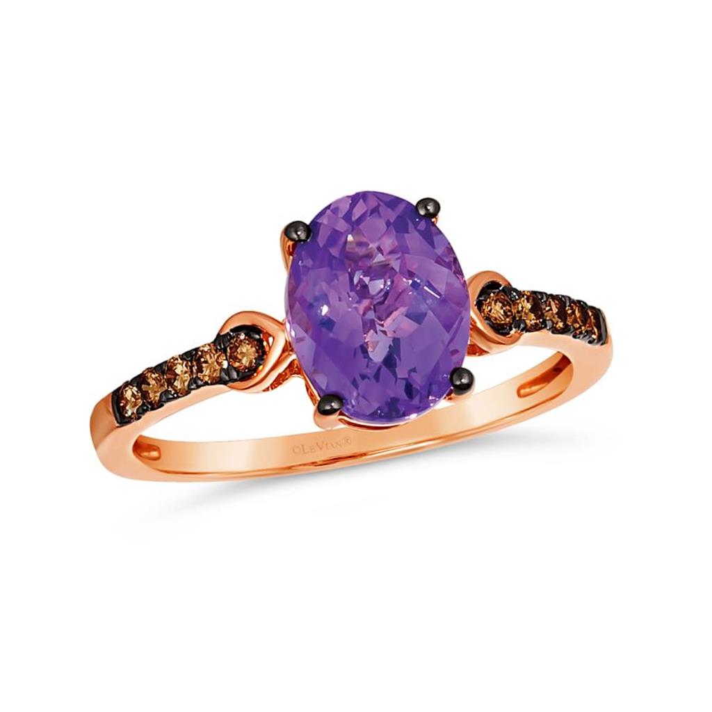 Le Vian Chocolatier® Ring featuring Grape Amethyst™ Chocolate Diamonds®