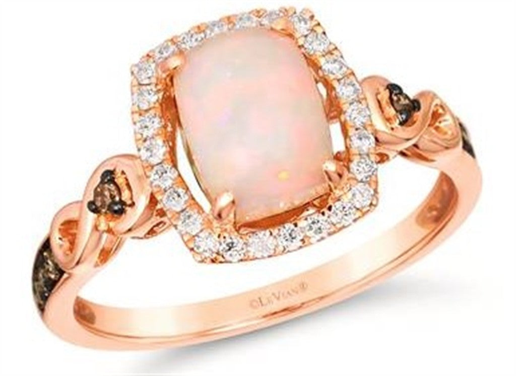 Opal and Diamond Ring
