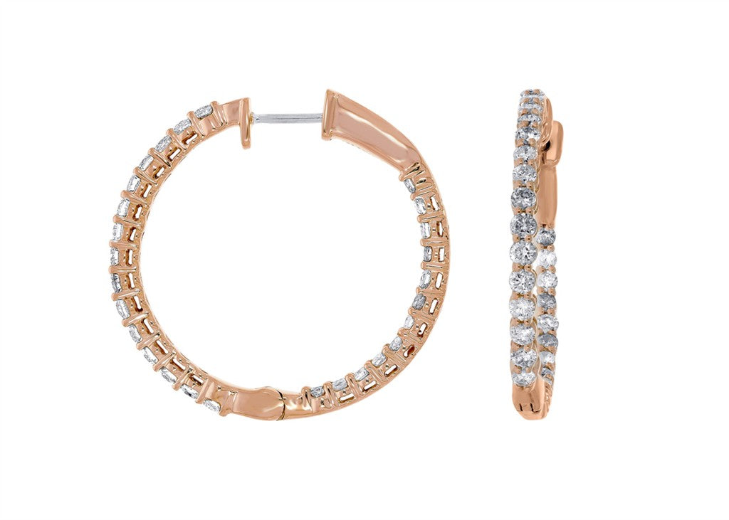 Diamond Huggie Earrings