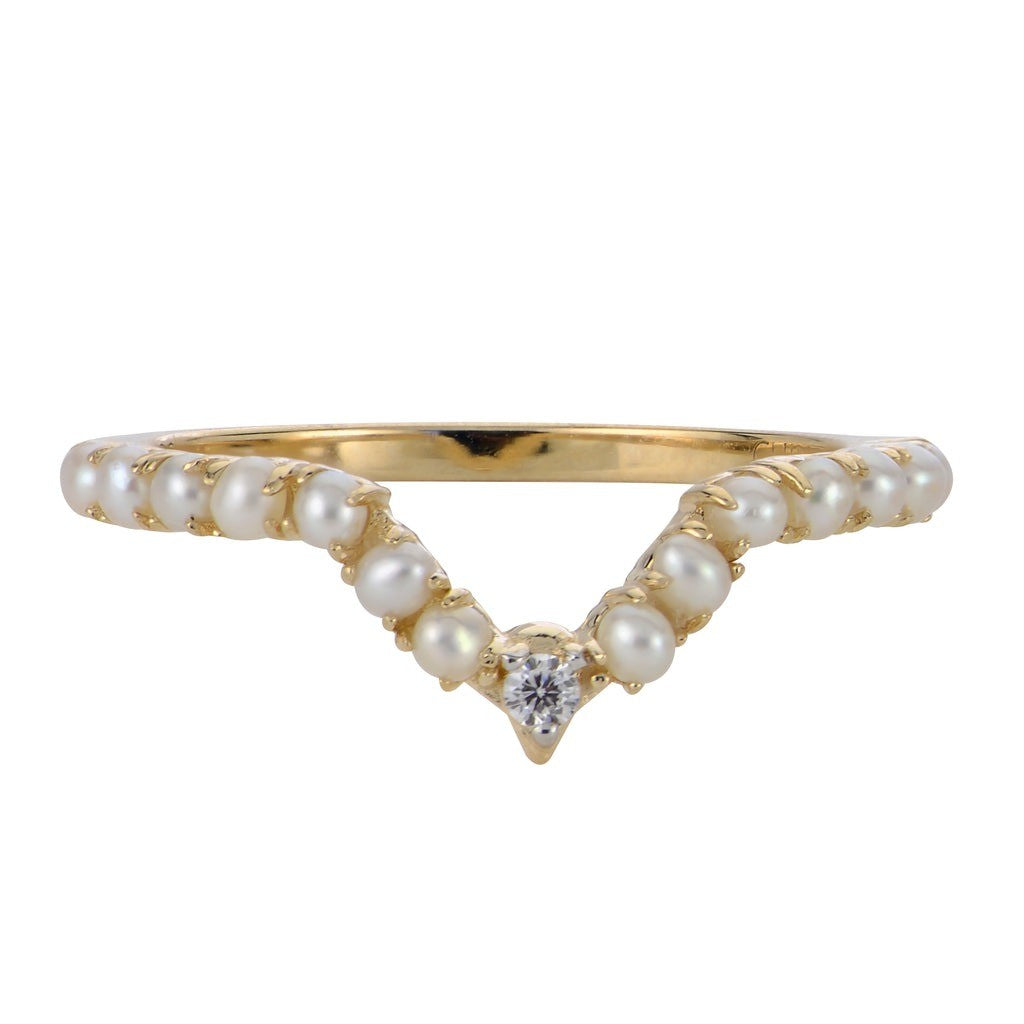 Pearl & Diamond Ring