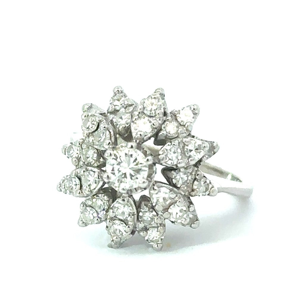 Estate Diamond Cluster Ring