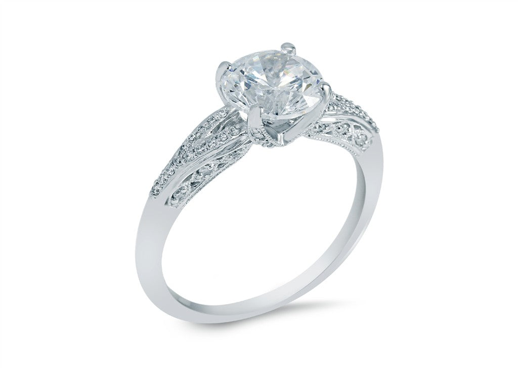 Diamond Semi Mount Engagement Ring