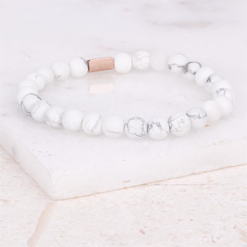 Marble Howlite - Accent Bracelet