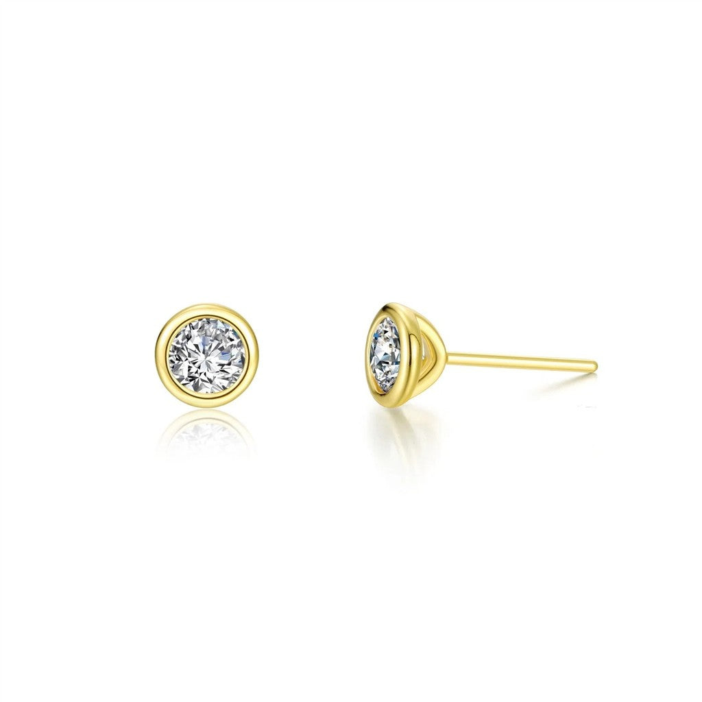 1.0 CTW Solitaire Stud Earrings