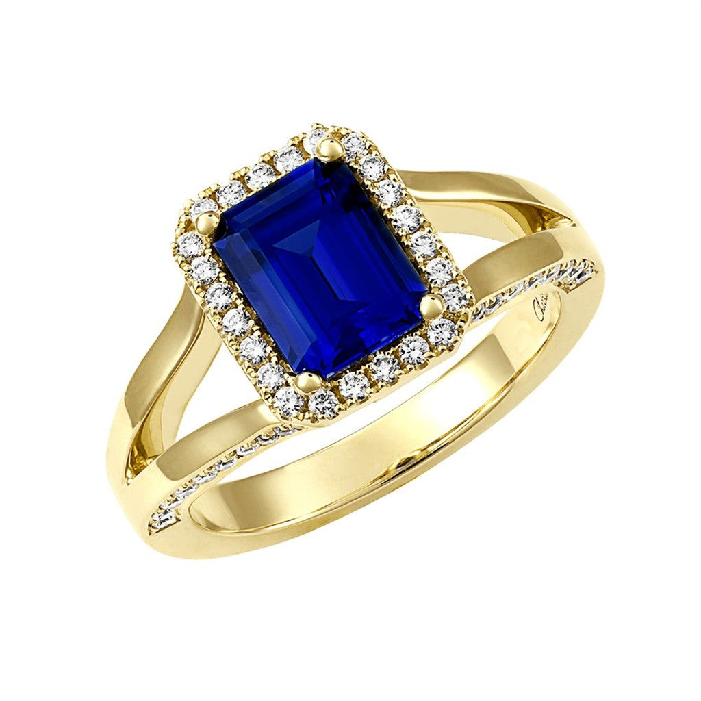 Chatham Blue Sapphire Ring