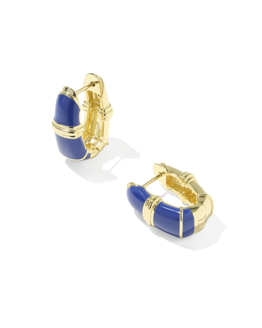 Courtney Enamel Huggie Earrings