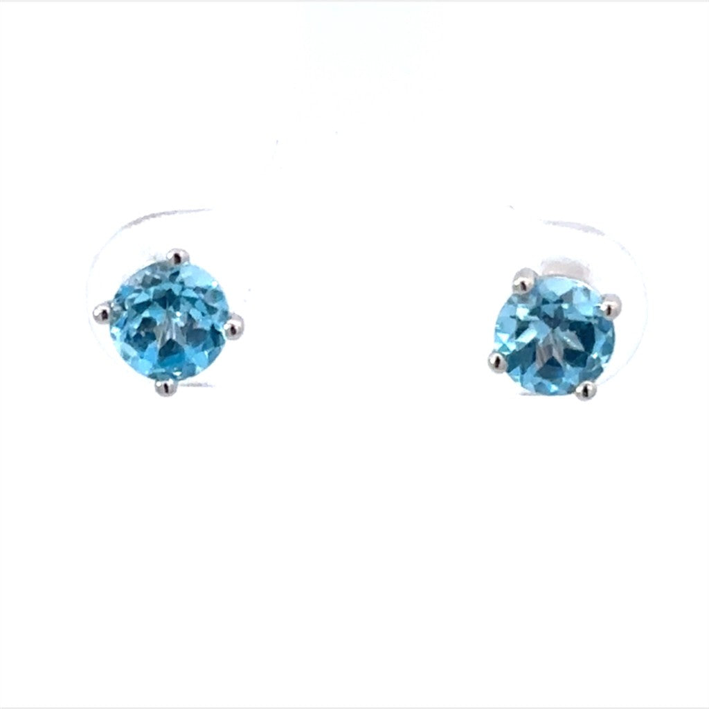 Swiss Blue Topaz Earrings