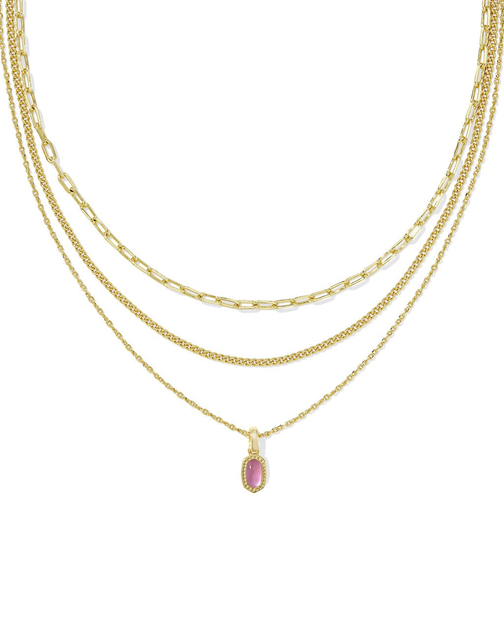 Kendra Scott Mini Elisa Triple Strand Necklace