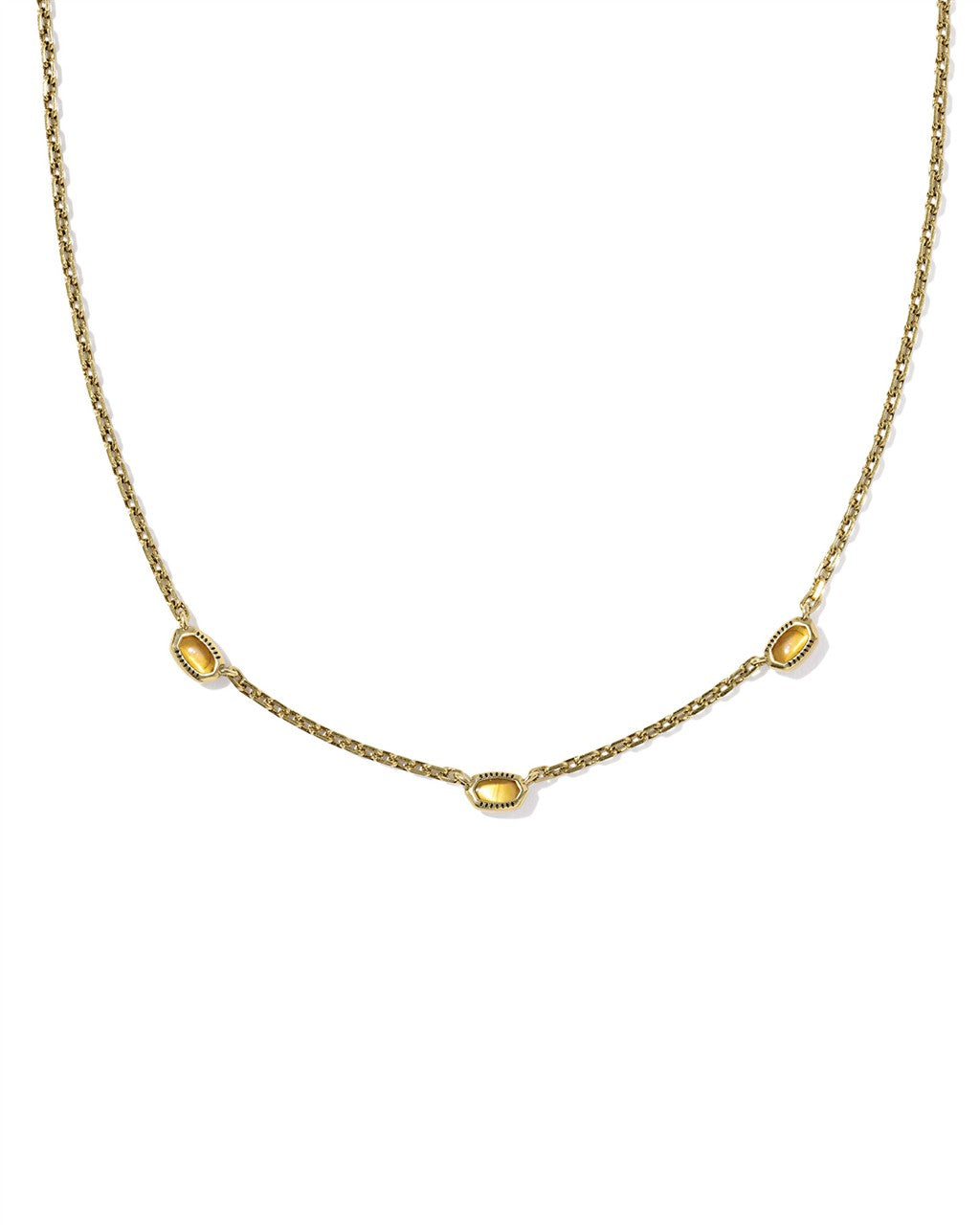 Kendra Scott Mini Elisa Three Stone Strand Necklace