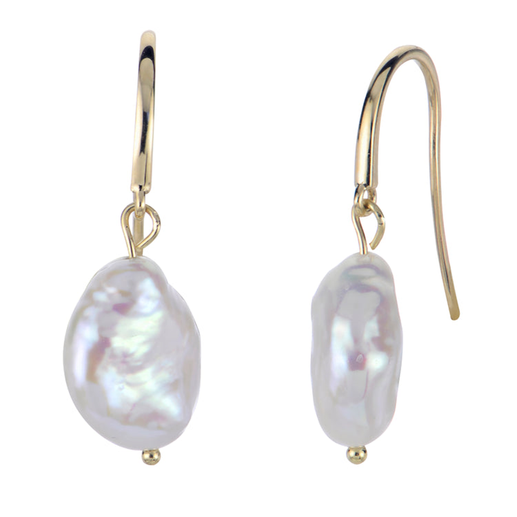 Freshwater Keshi Pearl Earrings