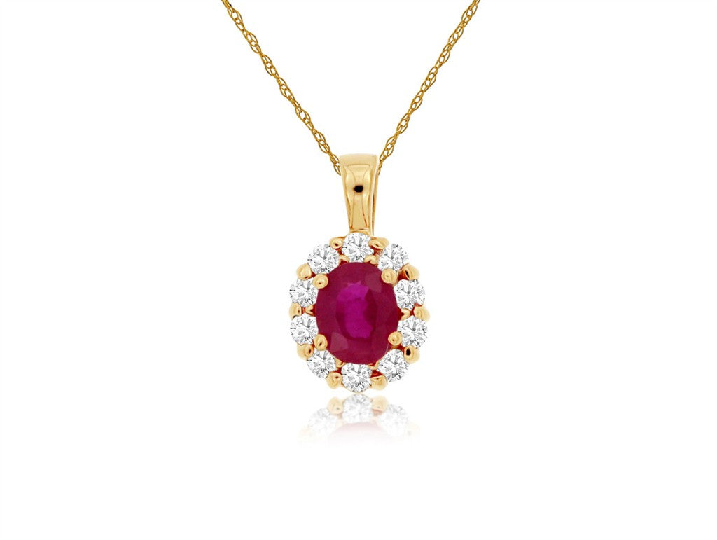 Ruby & Diamond Pendant