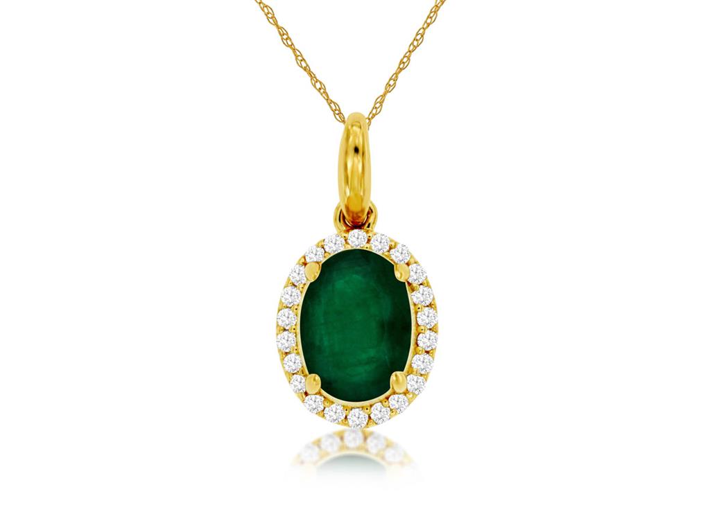 Emerald & Diamond Pendant