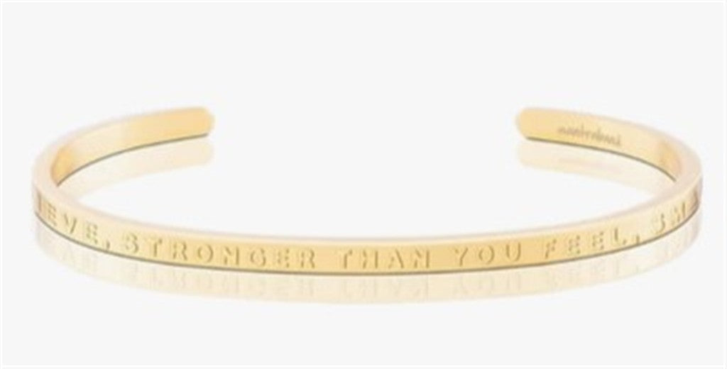 Braver, Stronger, Smarter Mantra Bracelet