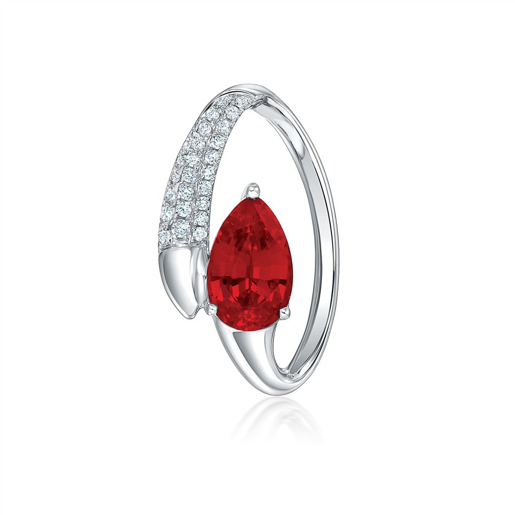 Diamond and Ruby Pendant